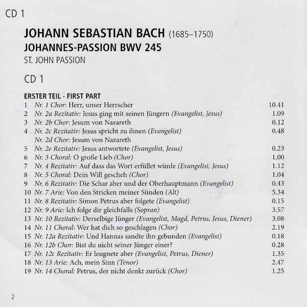 Johann Sebastian Bach ❘ Leonhard Lechner ❘ Giovanni Pierluigi Da Palestrina ❘ Cipriano De Rore ❘ Jan Dismas Zelenka ❘ Alessandro Scarlatti : Passionen & Messen / Passions & Missae (10xCD + Box, Comp)