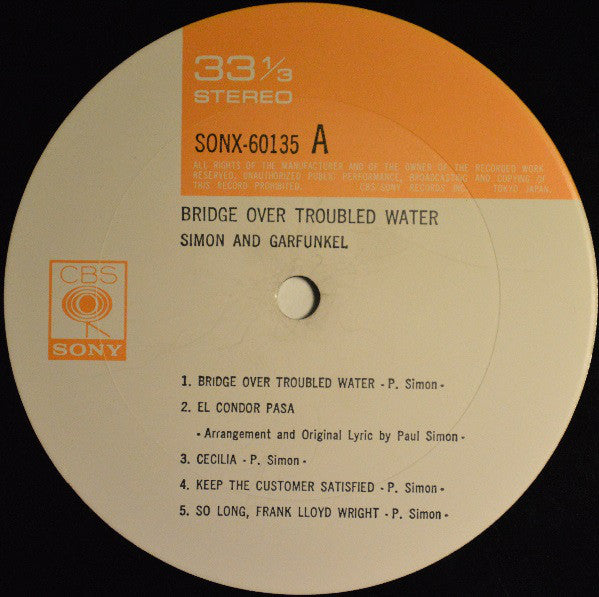 Simon & Garfunkel : Bridge Over Troubled Water (LP, Album, Gat)