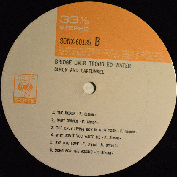 Simon & Garfunkel : Bridge Over Troubled Water (LP, Album, Gat)