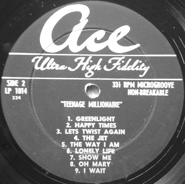 Jimmy Clanton : Teenage Millionaire (LP, Album, Mono)