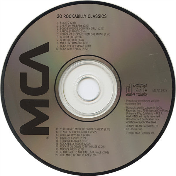 Various : 20 Rockabilly Classics (CD, Comp)
