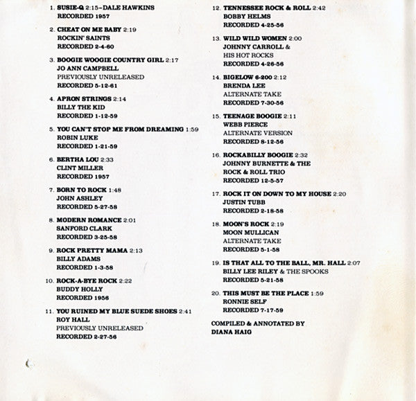 Various : 20 Rockabilly Classics (CD, Comp)