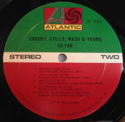 Crosby, Stills, Nash & Young : So Far (LP, Comp, MO)