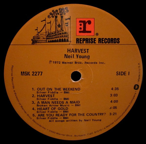 Neil Young : Harvest (LP, Album, RE, Glo)