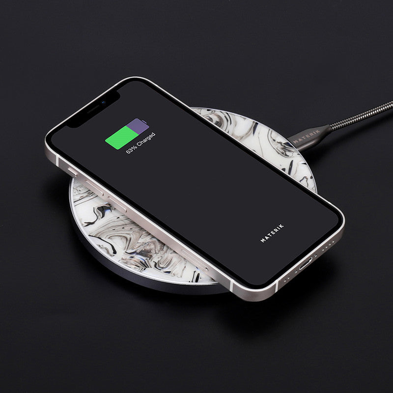 Wireless Charger, Pearl White | Materik - Wake Concept Store  