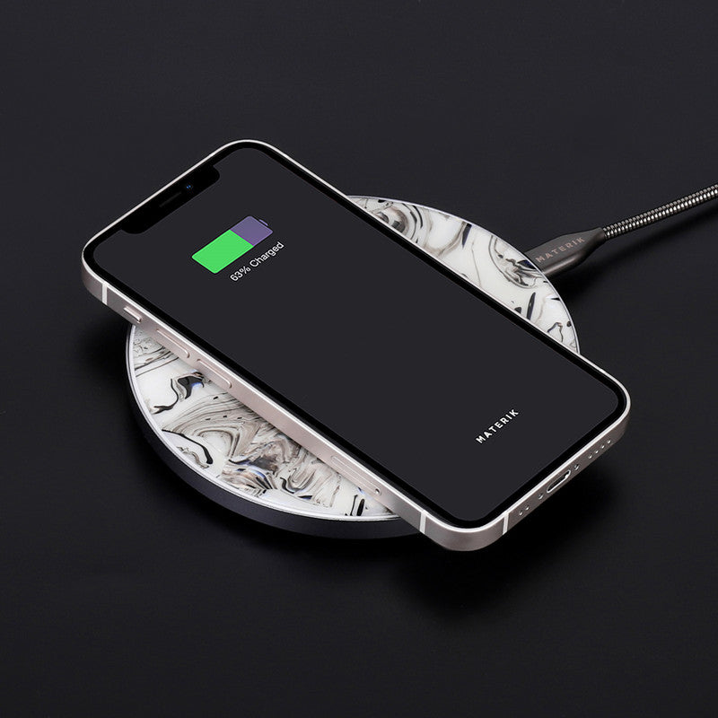 Wireless Charger, Pearl White | Materik - Wake Concept Store
