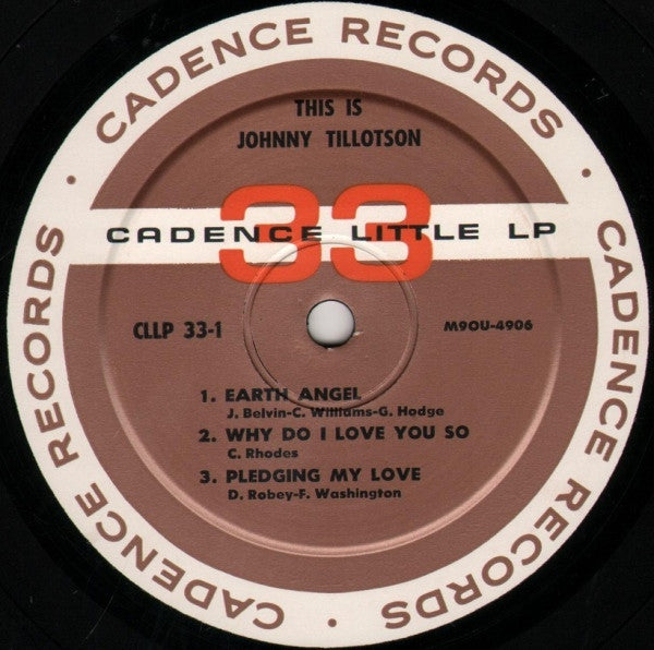 Johnny Tillotson : This Is Johnny Tillotson (7")
