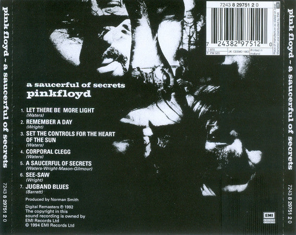 Pink Floyd : A Saucerful Of Secrets (CD, Album, RE, RM, EMI)