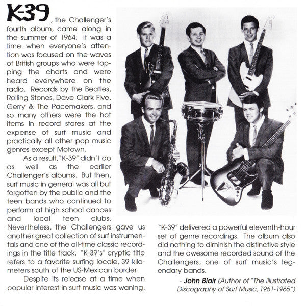 The Challengers : K-39 (CD, Album, RE)
