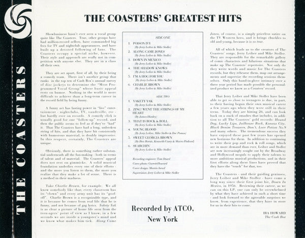 The Coasters : The Coasters' Greatest Hits (CD, Comp, RE)
