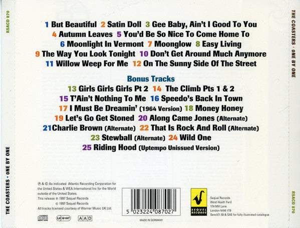 The Coasters : One By One (CD, Album, Comp)