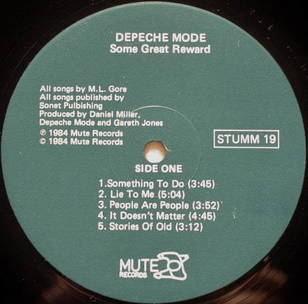 Depeche Mode : Some Great Reward (LP, Album)