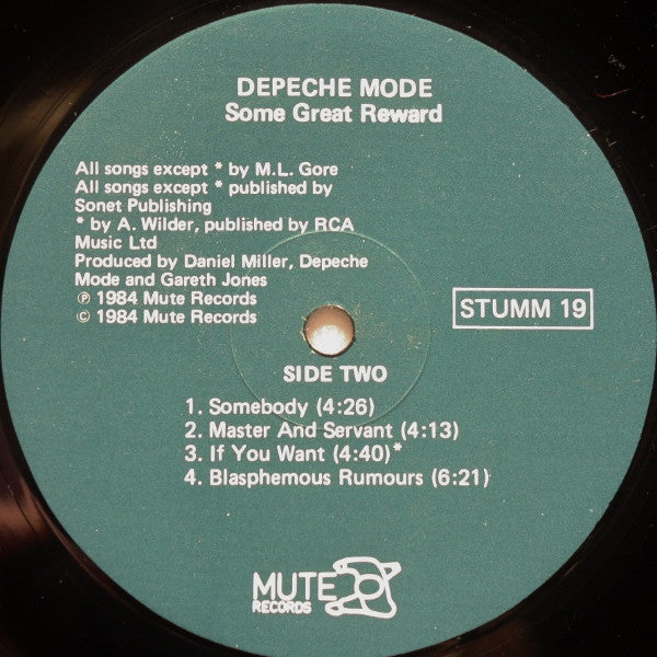 Depeche Mode : Some Great Reward (LP, Album)
