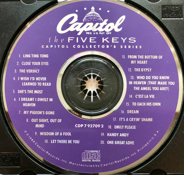 The Five Keys : The Capitol Collectors Series (CD, Comp, Mono)