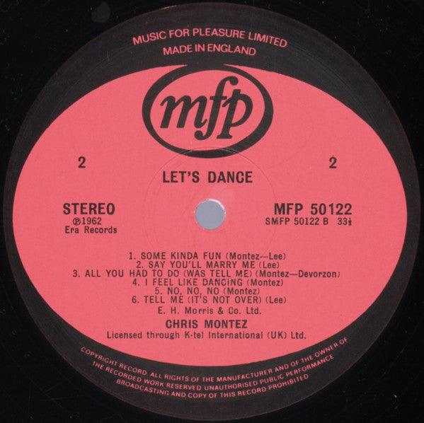 Chris Montez : Let's Dance (LP, RE)