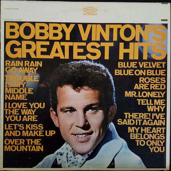 Bobby Vinton : Bobby Vinton's Greatest Hits (LP, Comp)