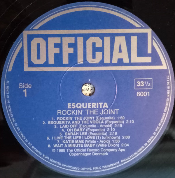 Esquerita : Rockin' The Joint (LP, Comp)