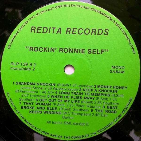 Ronnie Self : Rockin' Ronnie Self (LP, Comp, Mono)