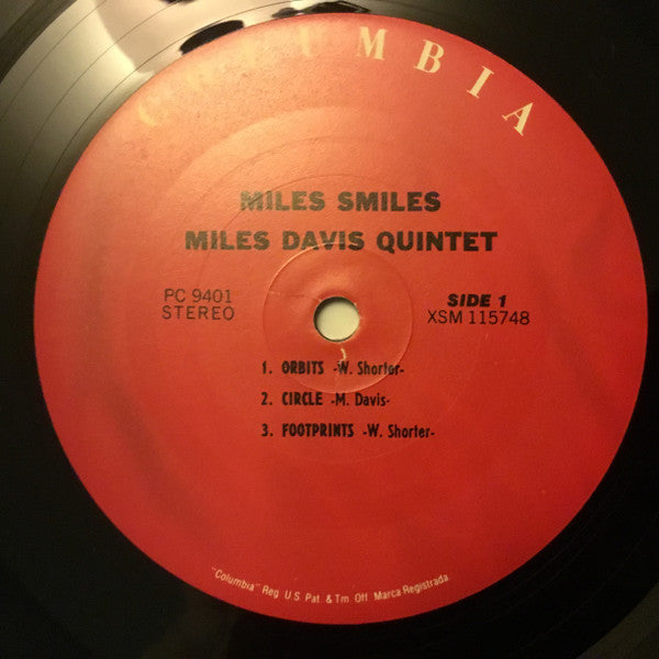 The Miles Davis Quintet : Miles Smiles (LP, Album, RE, 180)