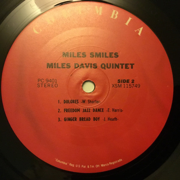 The Miles Davis Quintet : Miles Smiles (LP, Album, RE, 180)
