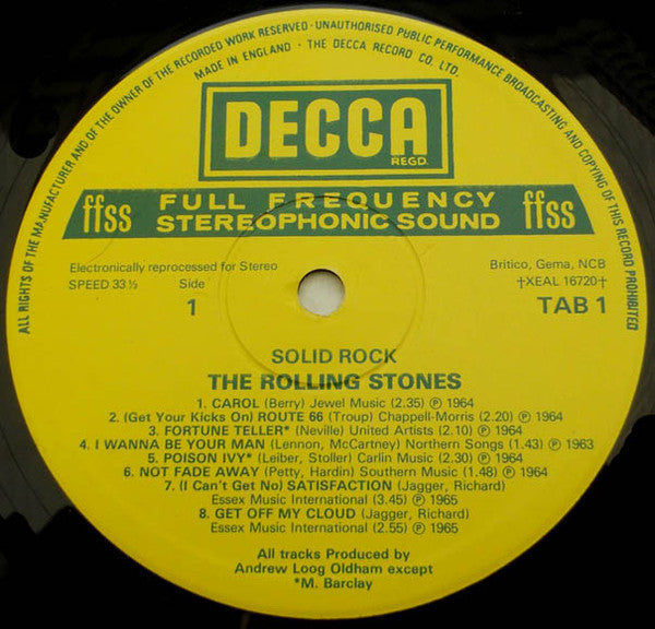 The Rolling Stones : Solid Rock (LP, Comp)