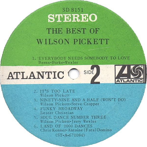 Wilson Pickett : The Best Of Wilson Pickett (LP, Comp)