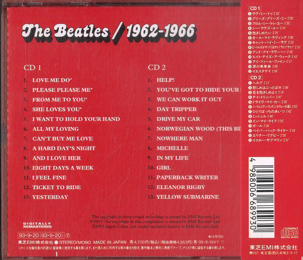 The Beatles : 1962-1966 (2xCD, Comp, RE)