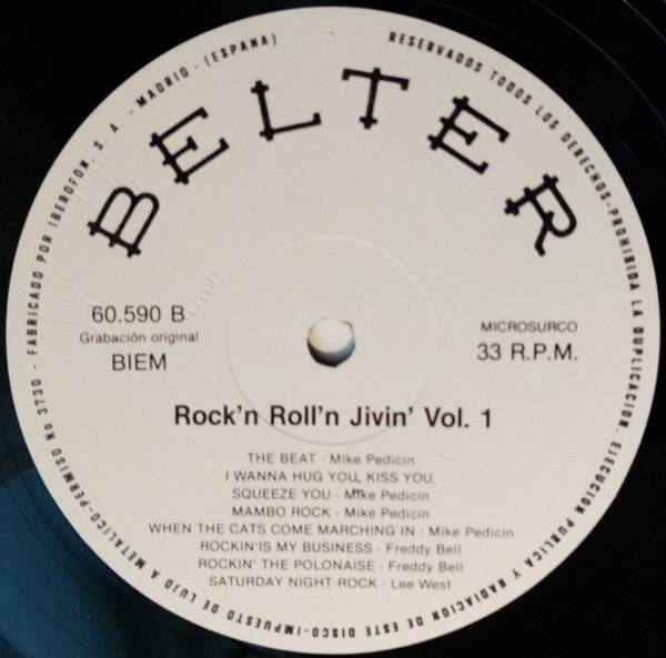 Various : Dancing Rock'n Roll'n Jivin' - Vol. 1 (LP, Comp)