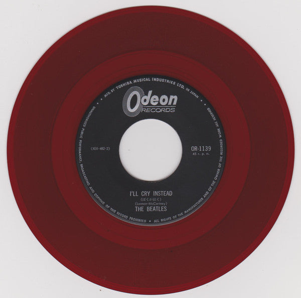 The Beatles : 恋する二人 (I Should Have Known Better) / ぼくが泣く (I'll Cry Instead) (7", Single, Mono, Red)