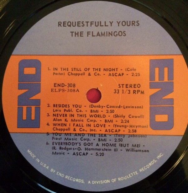 The Flamingos : Requestfully Yours (LP, Album, RE)