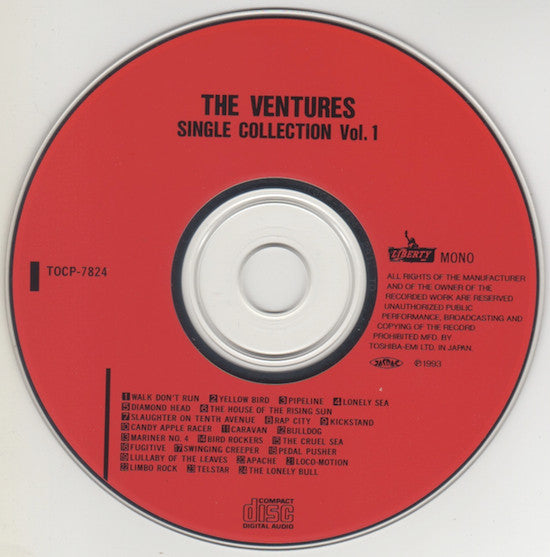 The Ventures : Single Collection Vol. 1 (CD, Album, Comp, Mono)
