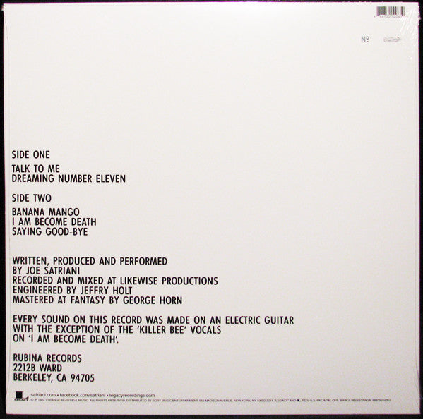 Joe Satriani : Joe Satriani (12", EP, RSD, Ltd, Num, RE, RM, 180)