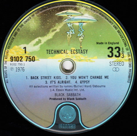 Black Sabbath : Technical Ecstasy (LP, Album, Pho)