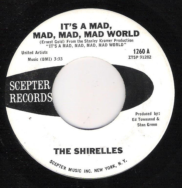 The Shirelles : It's A Mad, Mad, Mad, Mad World (7", Promo)