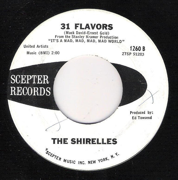 The Shirelles : It's A Mad, Mad, Mad, Mad World (7", Promo)