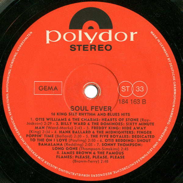 Various : Soul Fever - 16 King Size Rhythm & Blues Hits (LP, Comp)