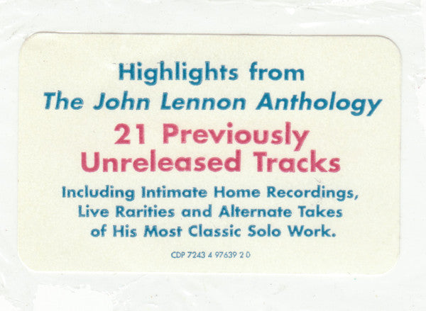 John Lennon : Wonsaponatime (CD, Comp, Tri)