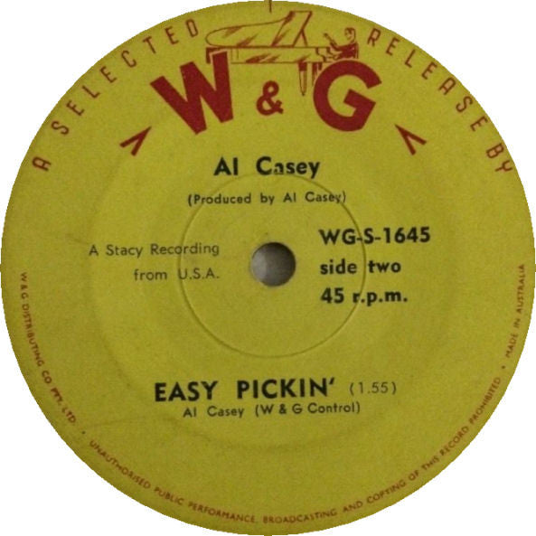 Al Casey (2) With The K-C-Ettes : Surfin' Hootenanny / Easy Pickin' (7", Single)