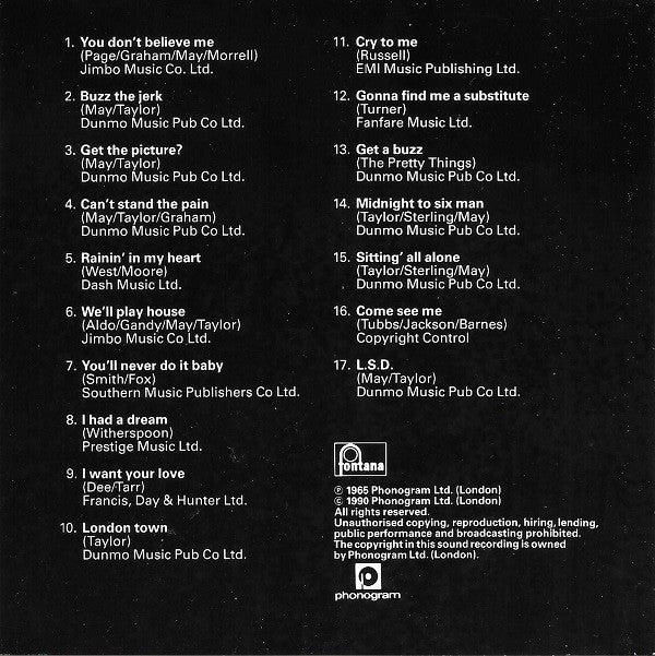 The Pretty Things : Get The Picture? (CD, Album, RE)