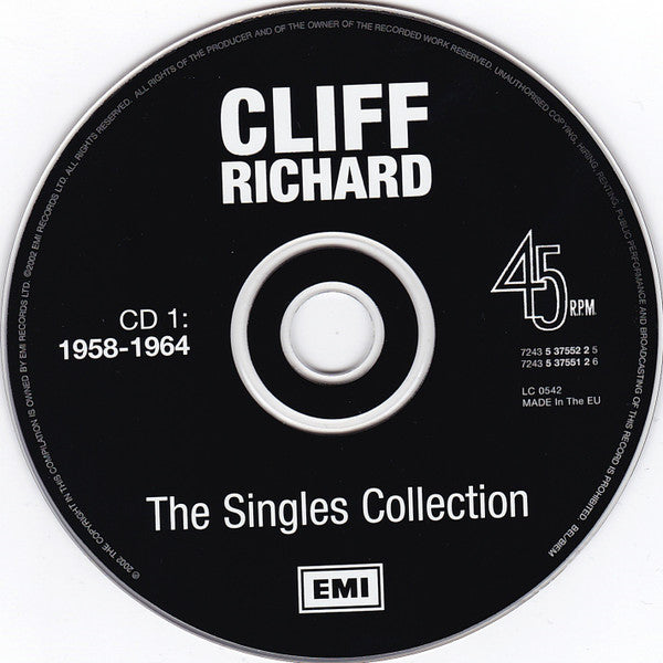 Cliff Richard : The Singles Collection (6xCD, Comp + Box)