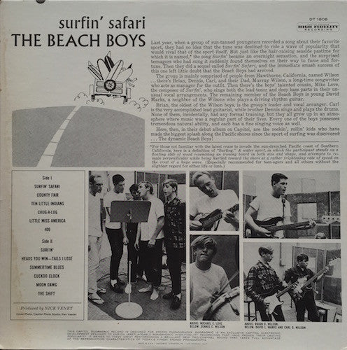 The Beach Boys : Surfin' Safari (LP, Album, Scr)