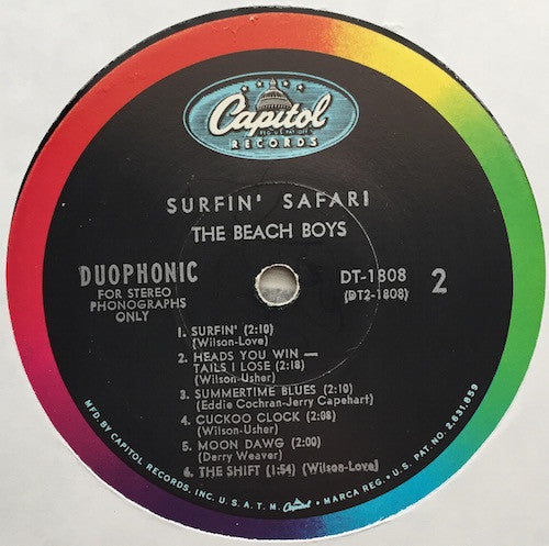 The Beach Boys : Surfin' Safari (LP, Album, Scr)