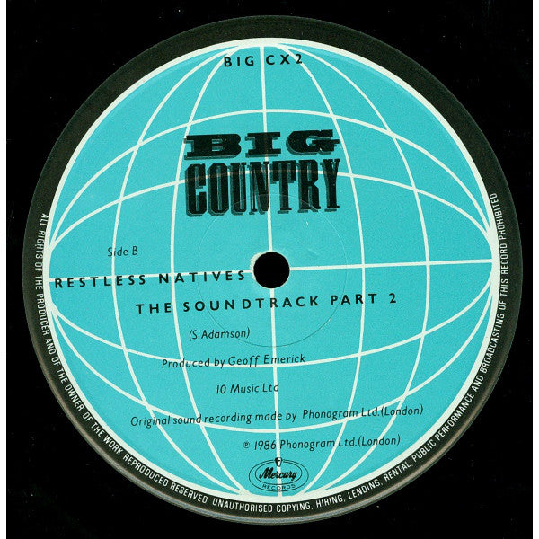 Big Country : The Teacher (Mystery Mix) (12", Single)