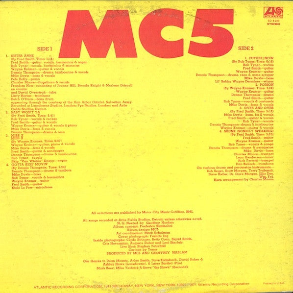 MC5 : High Time (LP, Album, Mon)