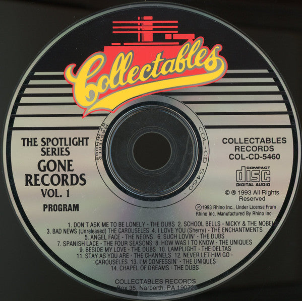 Various : Spotlite On Gone Records, Volume 1 (CD, Comp)