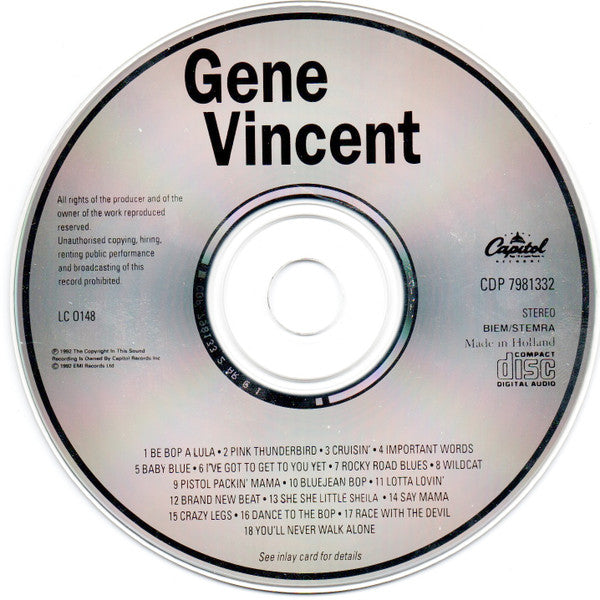 Gene Vincent : Gene Vincent (CD, Comp)