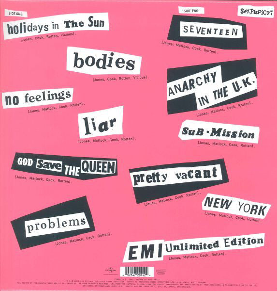Sex Pistols : Never Mind The Bollocks Here's The Sex Pistols (LP, Album, RSD, Ltd, Pic, RP)