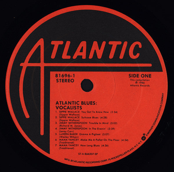 Various : Atlantic Blues: Vocalists (2xLP, Comp)