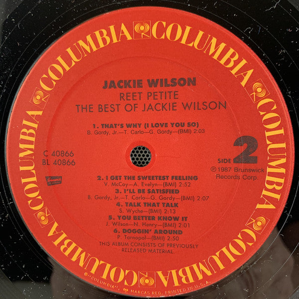 Jackie Wilson : Reet Petite The Best Of Jackie Wilson (LP, Comp)