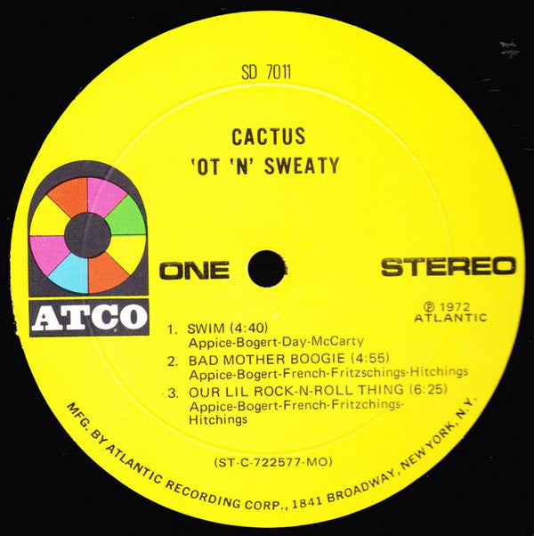 Cactus (3) : 'Ot 'N' Sweaty (LP, Album, MO )